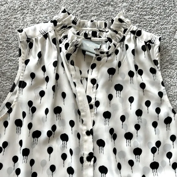 Anthropologie Maeve Balloon Print Blouse - Picture 3 of 5